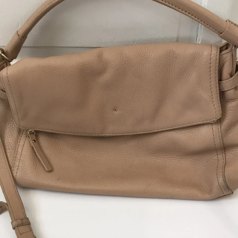 KATE SPADE Cobble Stone Little Minka Cream Shoulder Bag